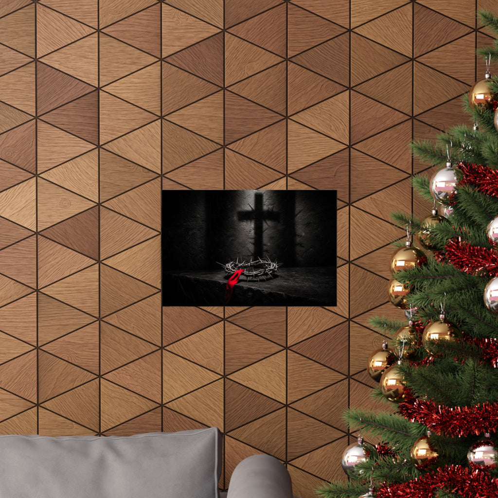 Crown and Shadow - Crown of Thorns Wall Art | Matte Poster (Landscape)