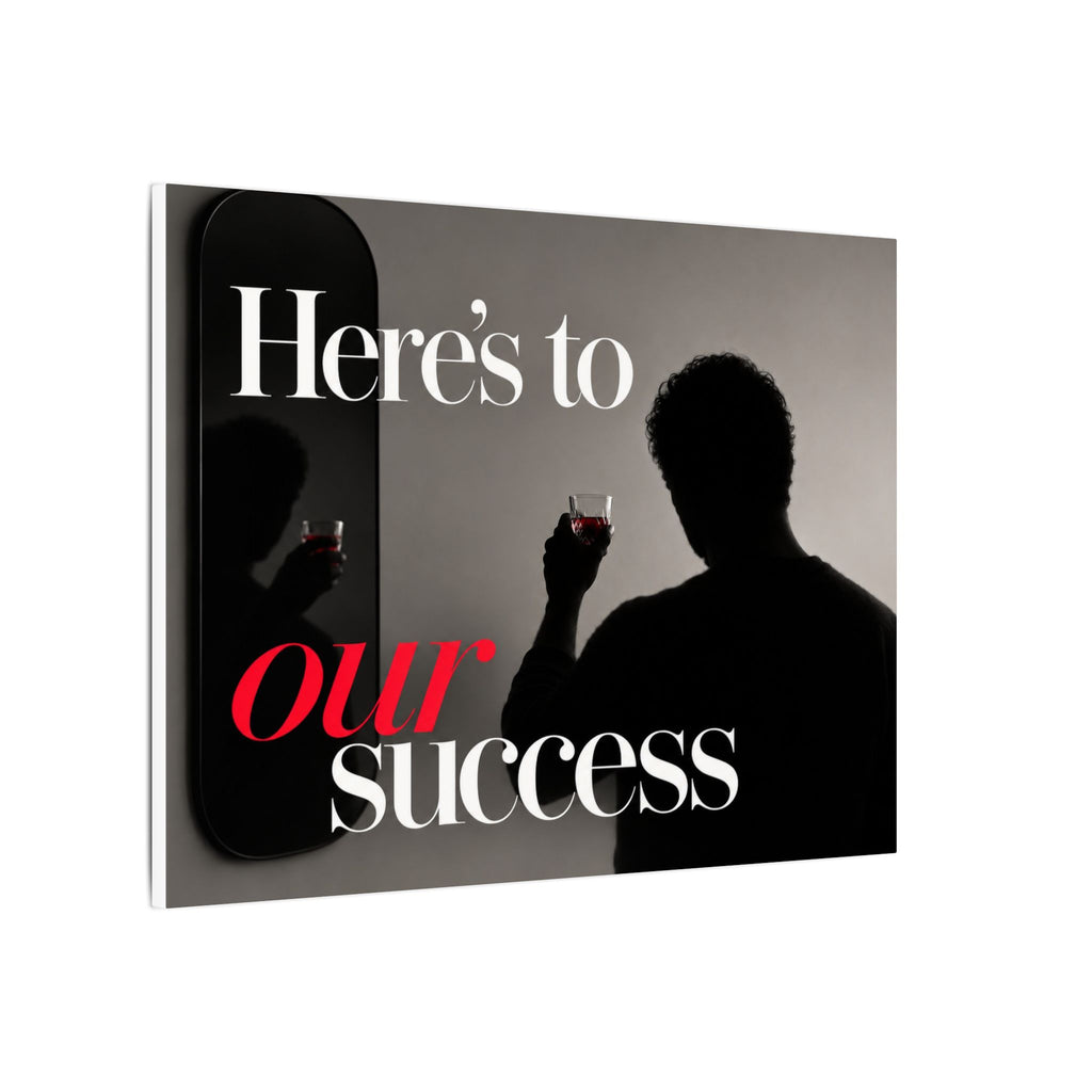 Here's To Our Success - Man Cave Wall Art | Canvas (Landscape)