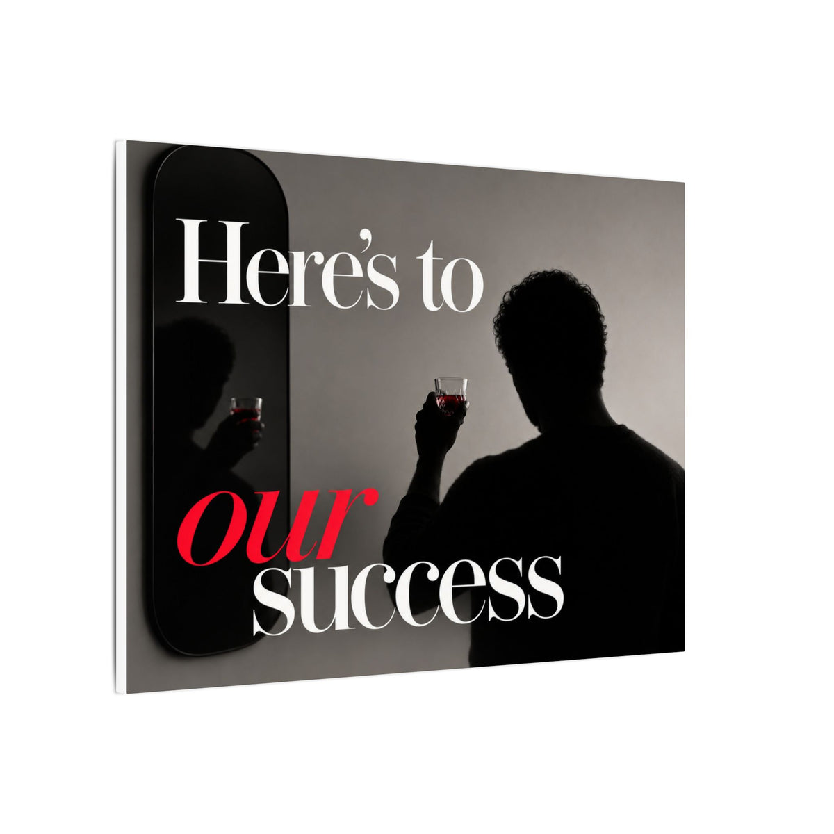 Here's To Our Success - Man Cave Wall Art | Canvas (Landscape)