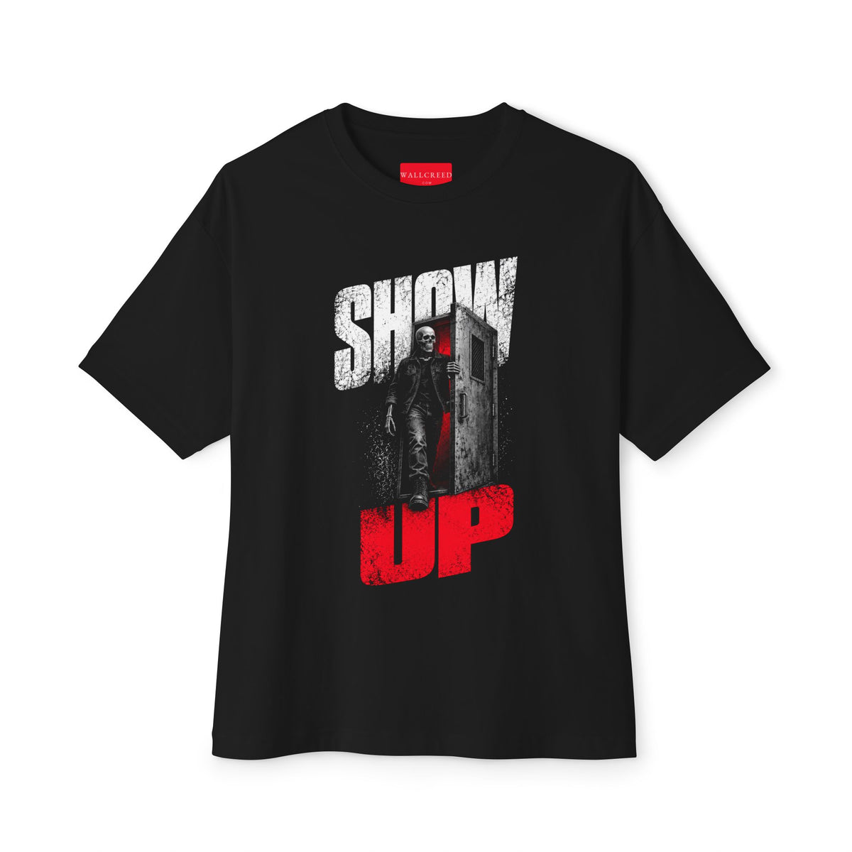 Show Up Anyway | Heavyweight Tee (Front + Back)