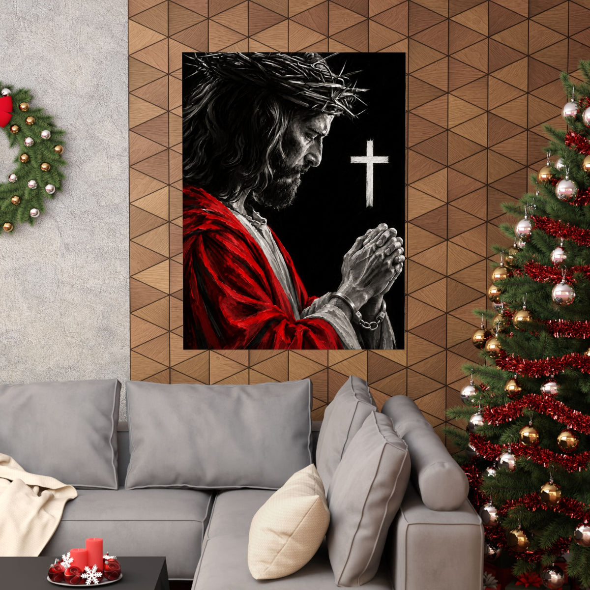 Praying Jesus - Christian Wall Art | Matte Poster