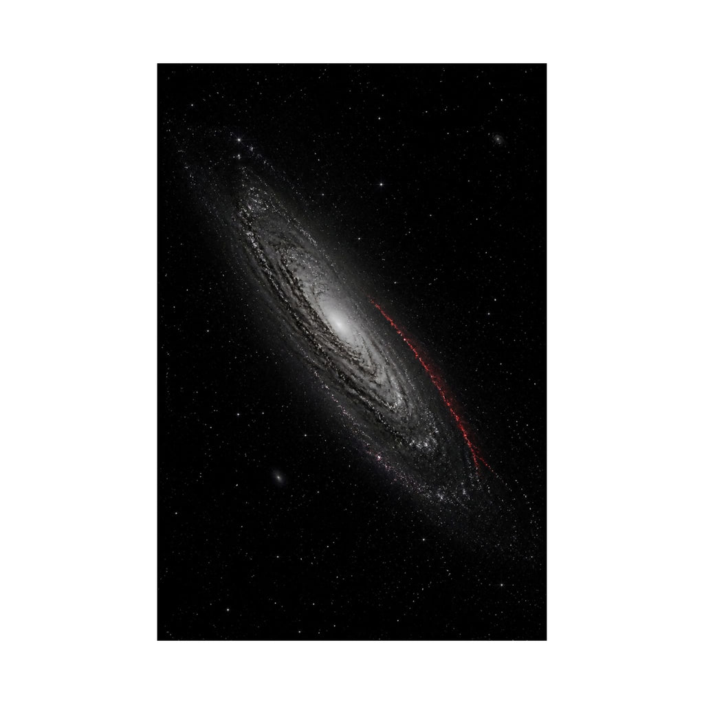 Crimson Orbit - Space Wall Art | Matte Poster