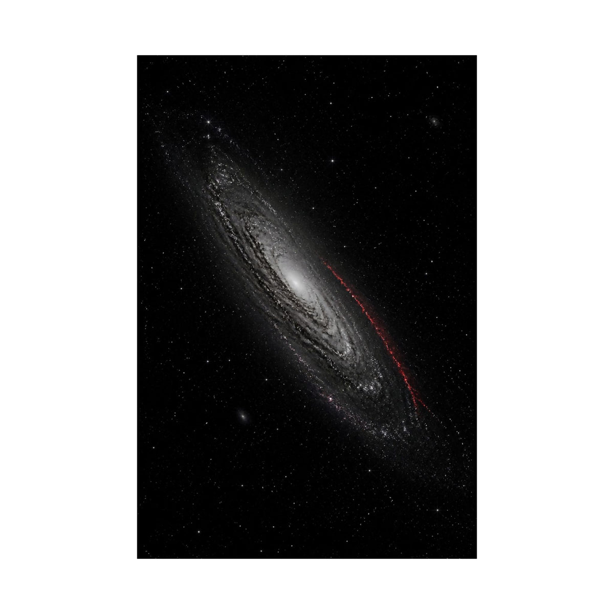 Crimson Orbit - Space Wall Art | Matte Poster