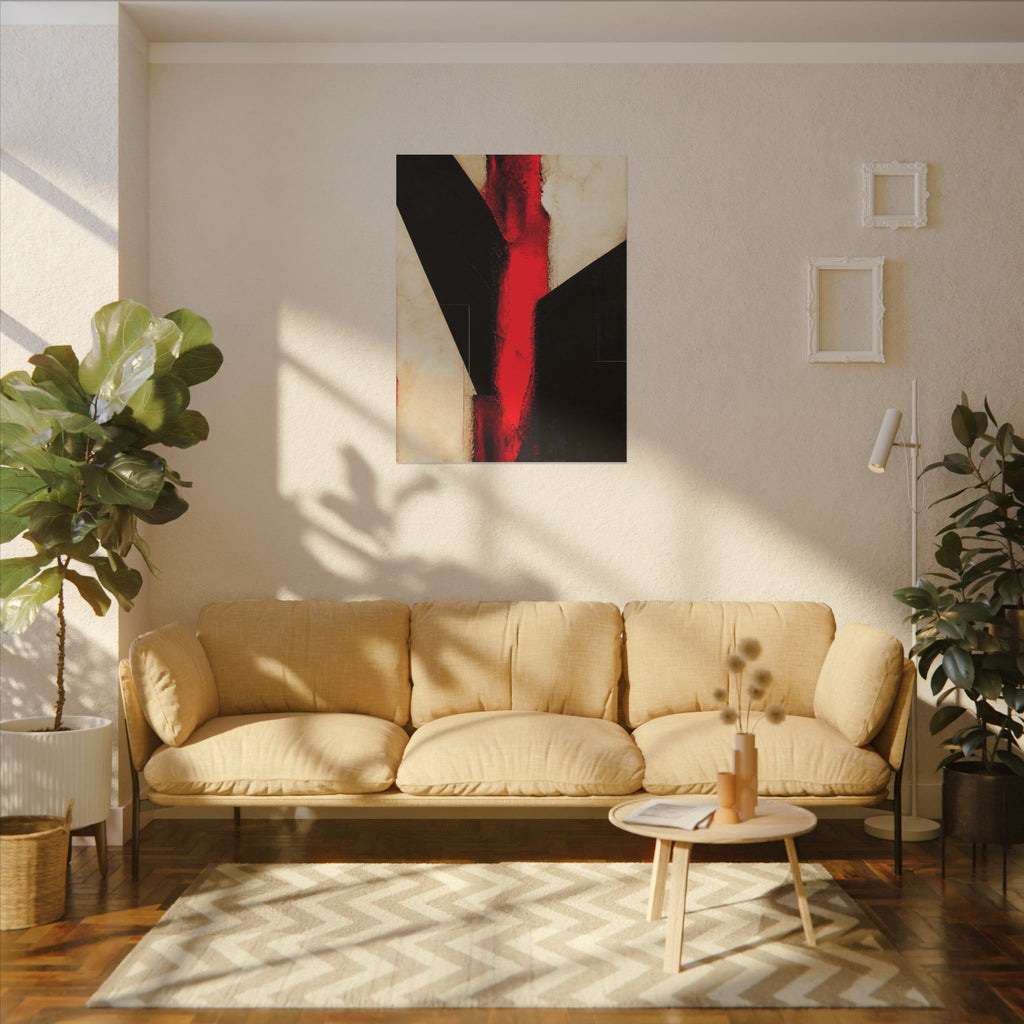 Controlled Fire - Red Wall Decor | Canvas