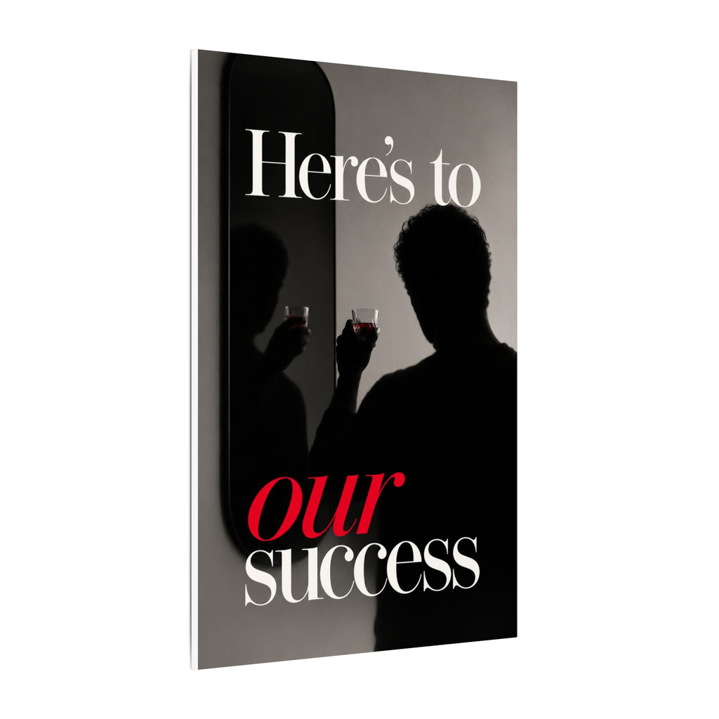 Here's To Our Success - Man Cave Wall Art | Canvas