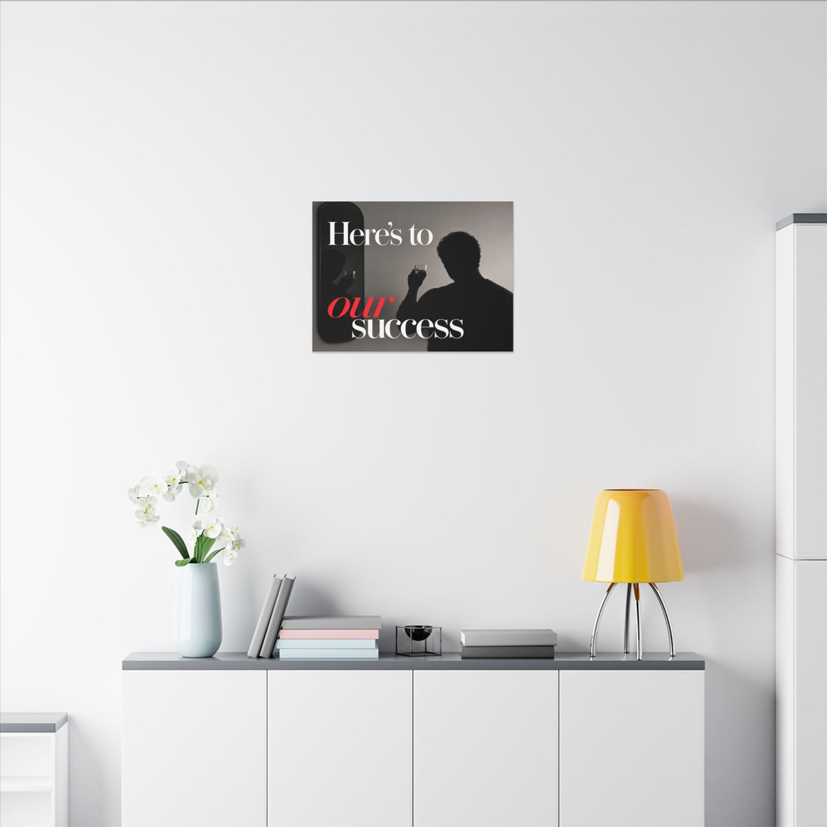 Here's To Our Success - Man Cave Wall Art | Canvas (Landscape)