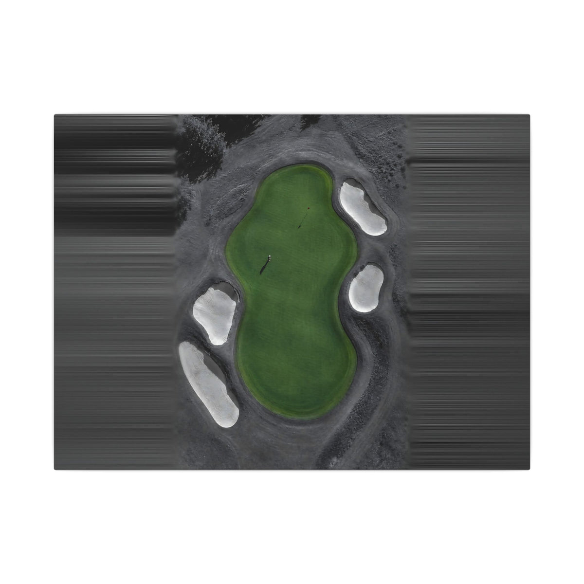 Aerial Solitude - Golf Course Wall Art | Canvas (Landscape)