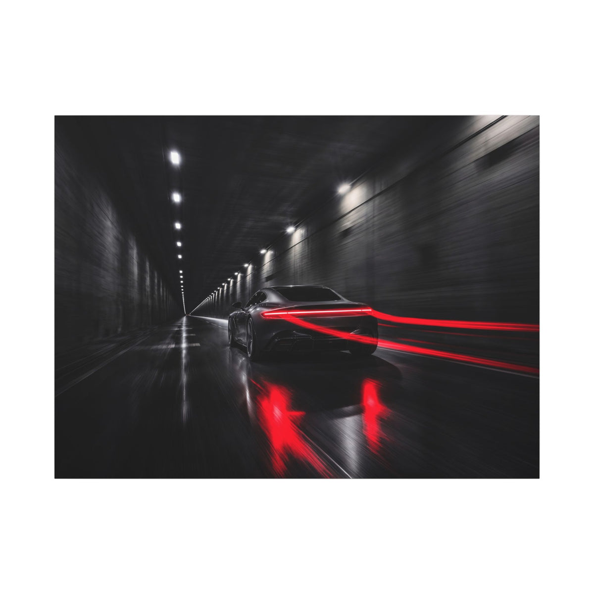 Redline Tunnel - Racing Wall Art | Canvas (Landscape)