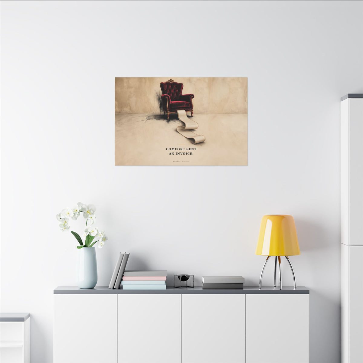 Comfort Sent an Invoice - Funny Wall Art | Canvas (Landscape)