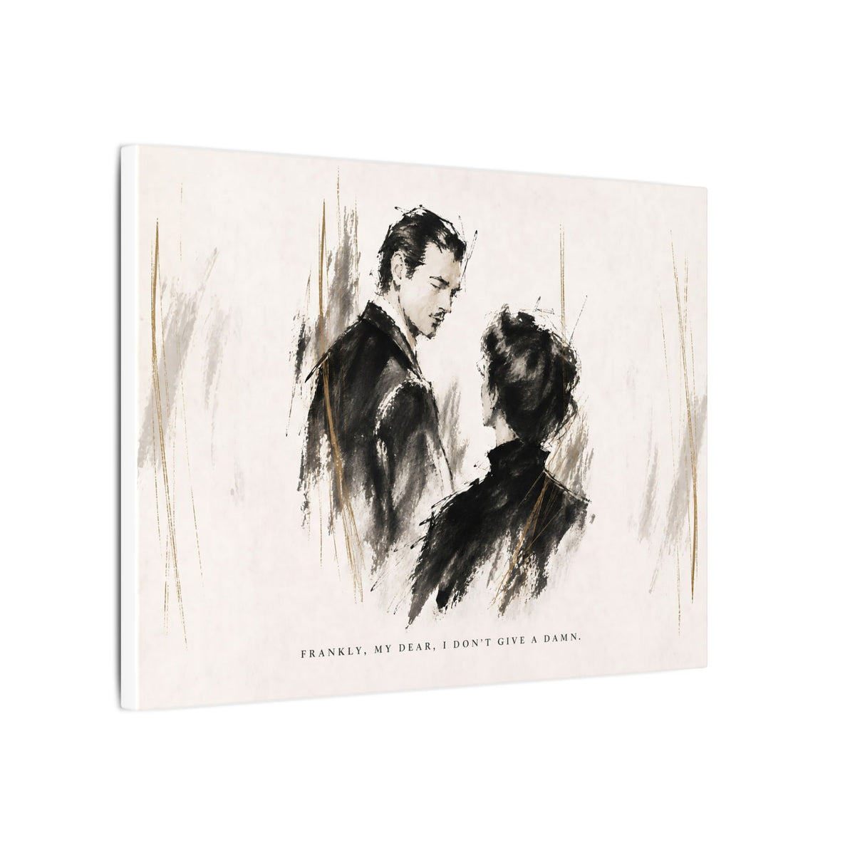 Frankly My Dear - Romantic Noir Wall Art | Canvas (Landscape)