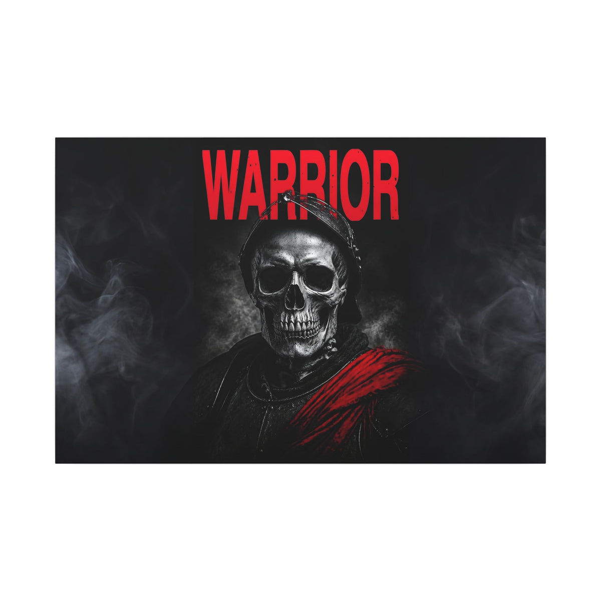 Warrior - Skull Painting | Canvas (Landscape)