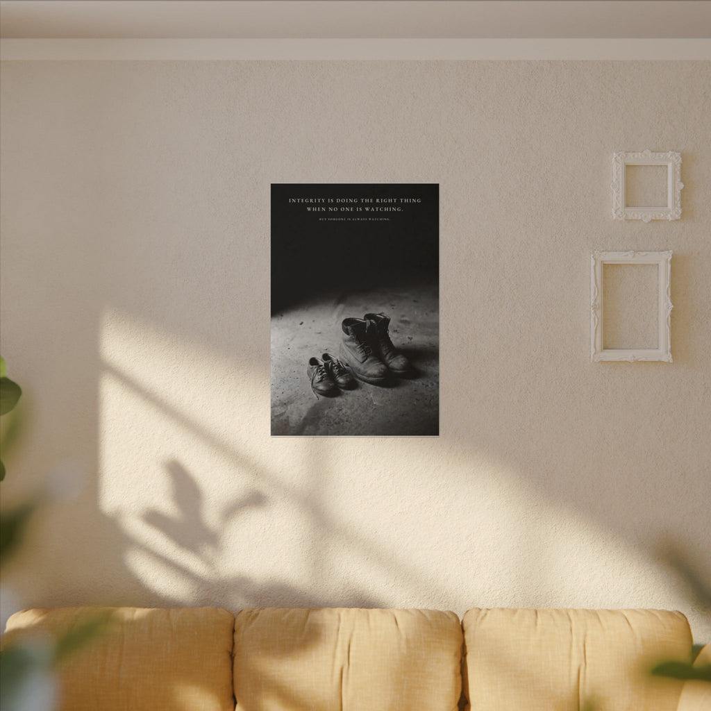Integrity Is Doing the Right Thing When No One Is Watching - Wall Art | Canvas