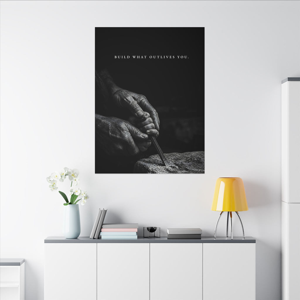 Build What Outlives You - Motivational Posters | Canvas