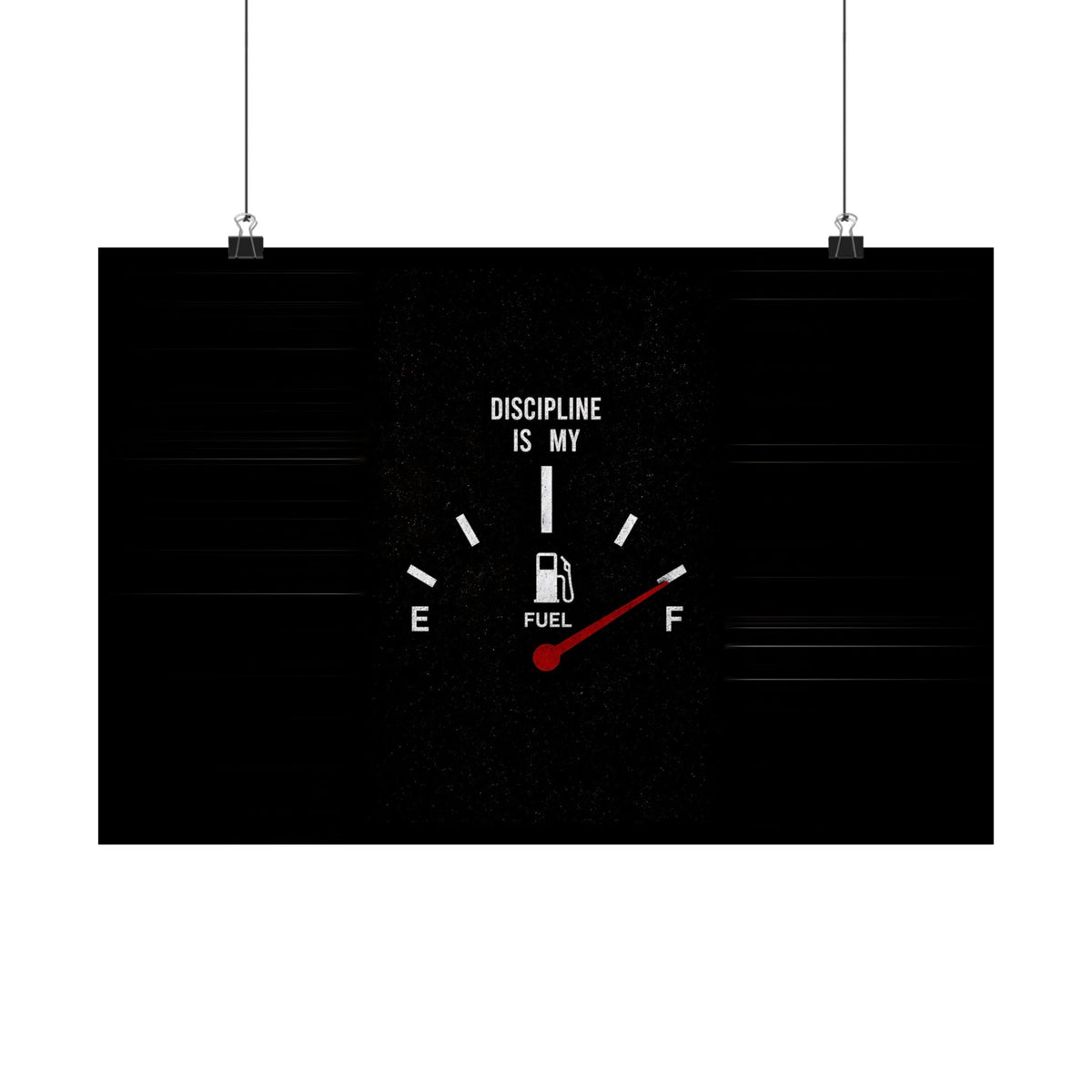 Discipline Is My Fuel - Motivational Wall Art | Matte Poster (Landscape)