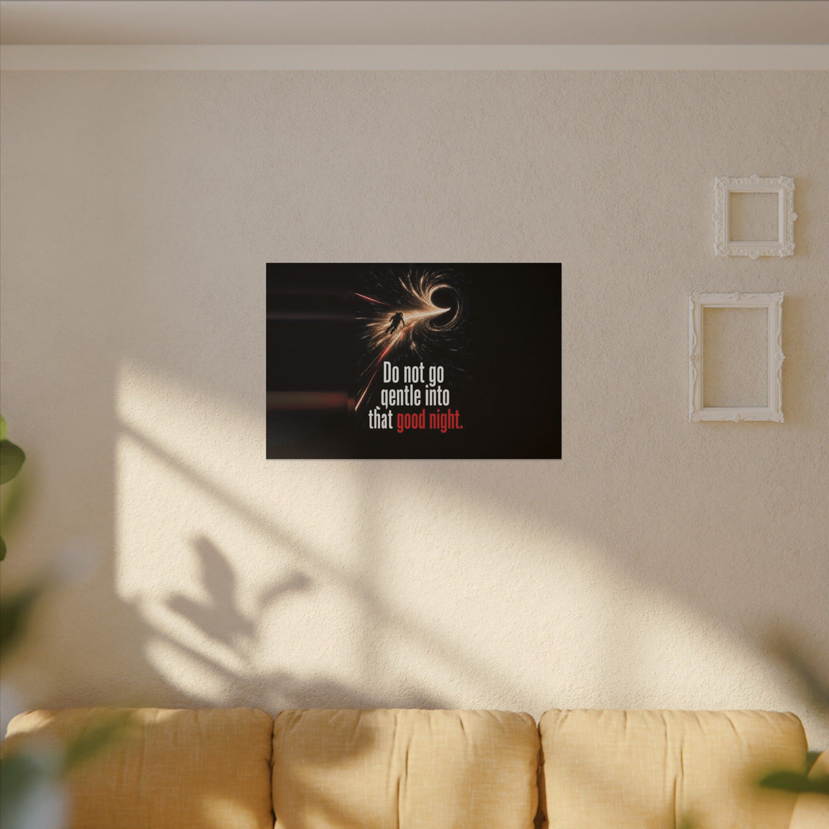Do Not Go Gentle - Space Wall Art | Canvas (Landscape)