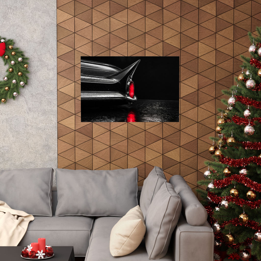 Ruby Tail - Classic Car Wall Art | Matte Poster (Landscape)