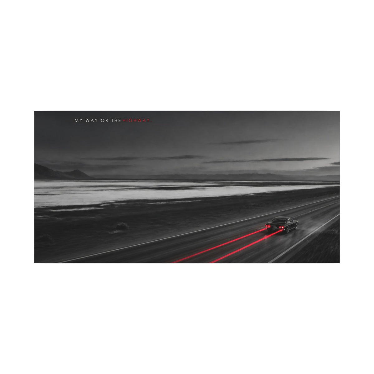 My Way or the Highway - Car Wall Art | Canvas (Panoramic)
