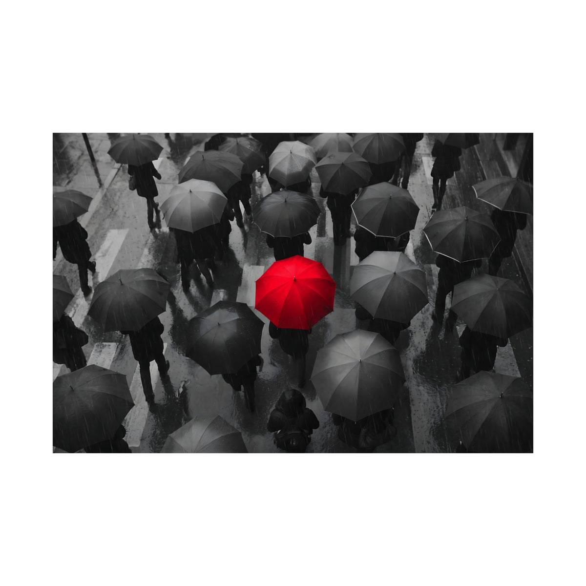 One in the Crowd - Office Wall Art | Matte Poster (Landscape)