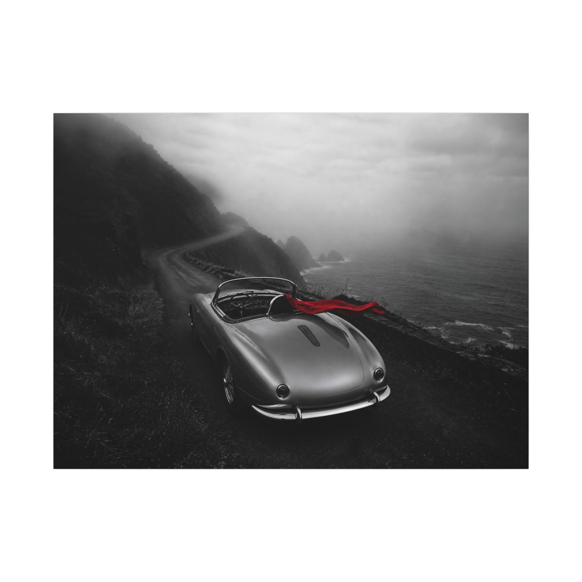 Coastal Roadster - Classic Car Wall Art | Canvas (Landscape)