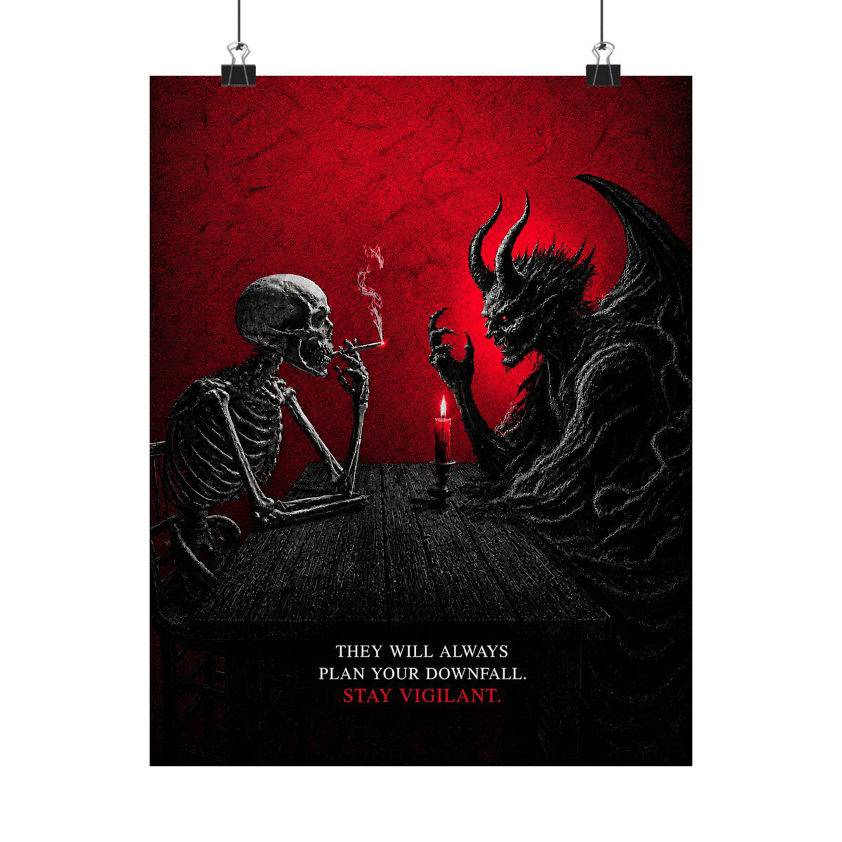 Stay Vigilant - Dark Wall Art | Matte Poster