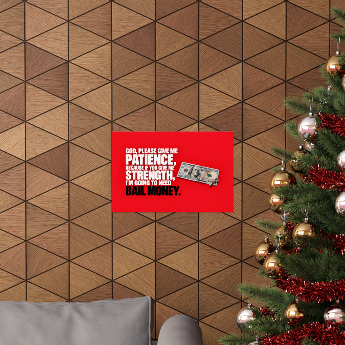 Bail Money - Meme Wall Art | Matte Poster (Landscape)