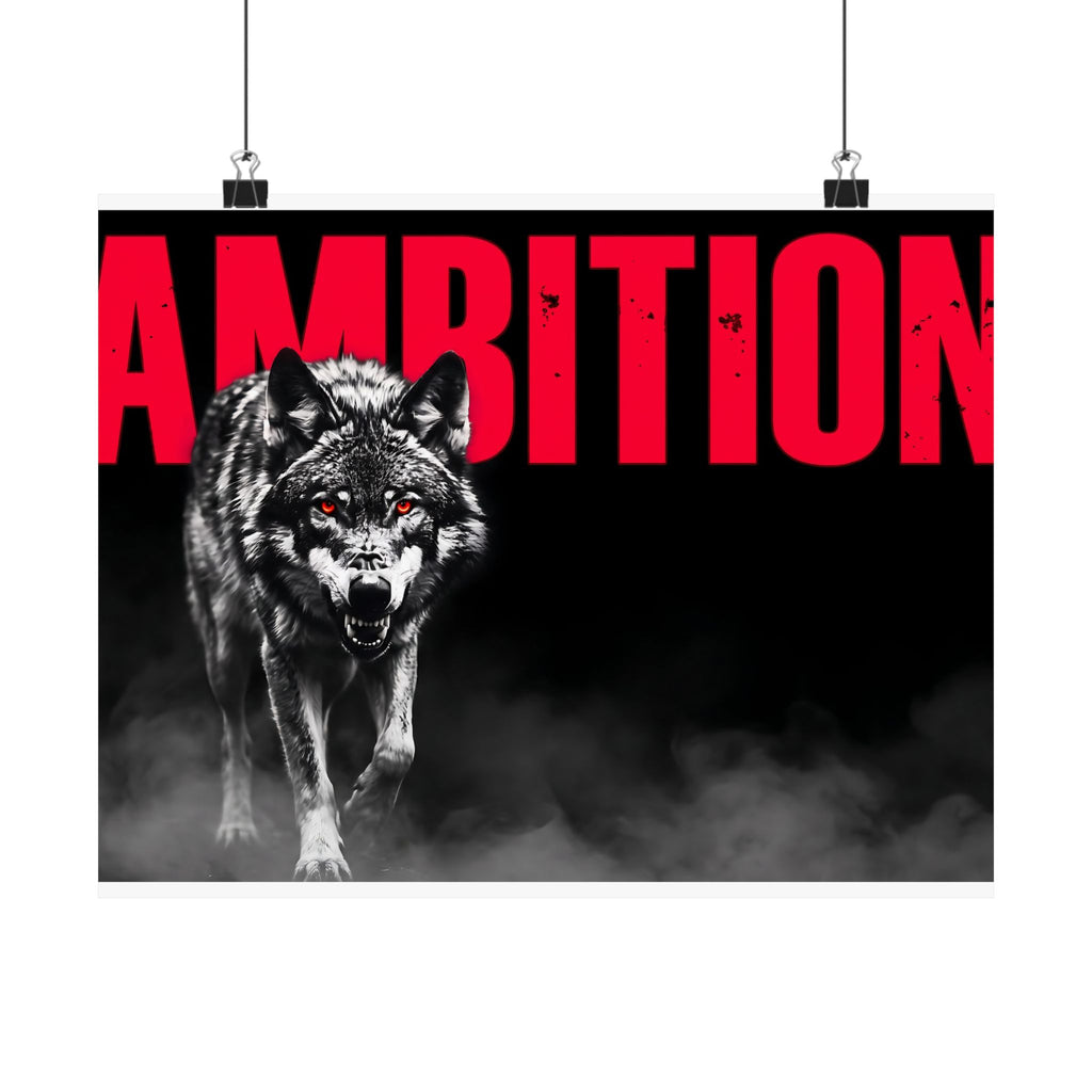 Ambition - Wolf Wall Art | Matte Poster (Landscape)