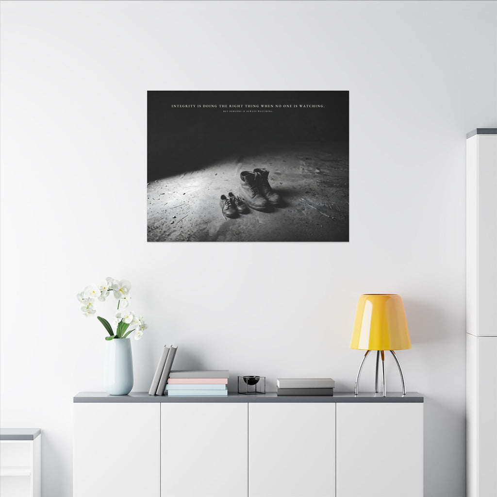 Integrity Is Doing the Right Thing When No One Is Watching - Wall Art | Canvas (Landscape)