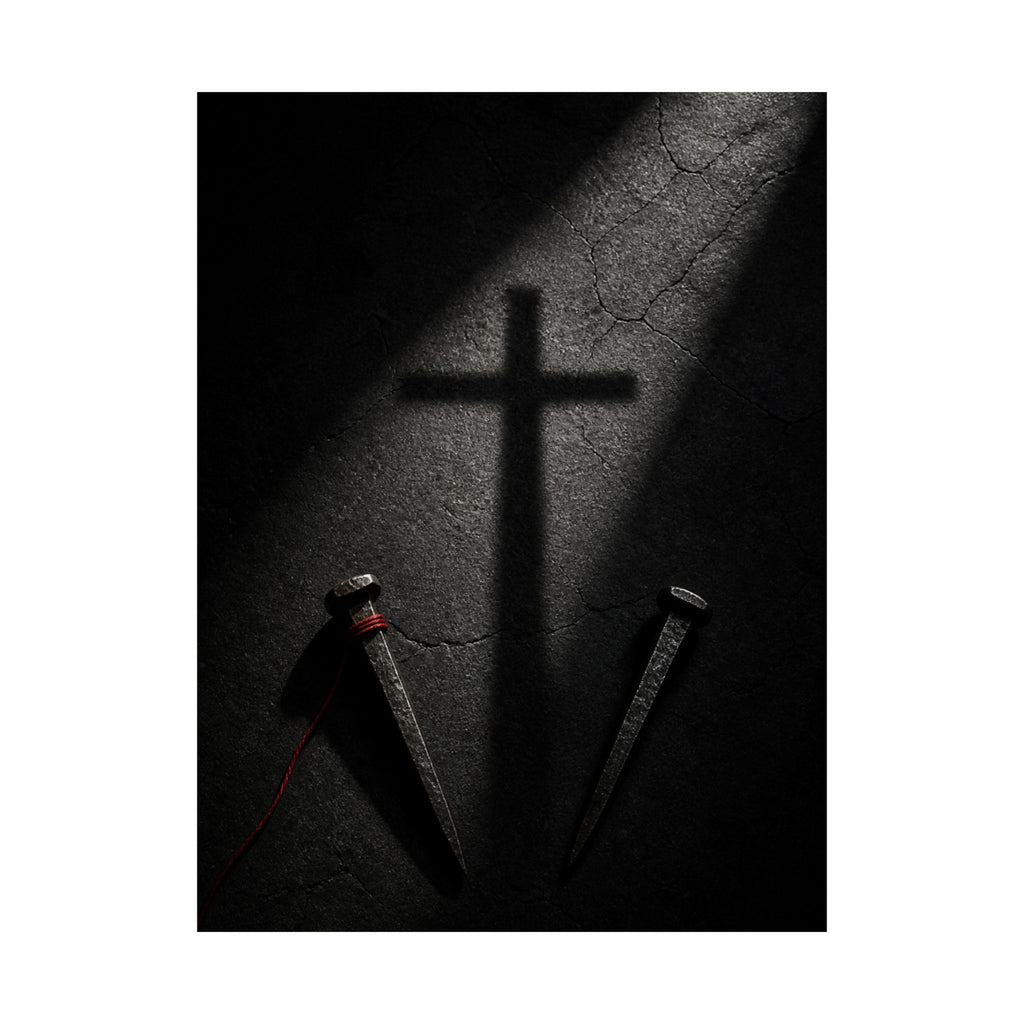 Nails and Shadow - Christian Wall Art | Matte Poster