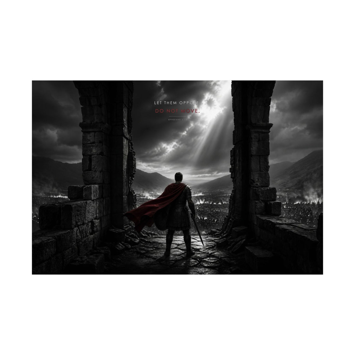 Stand Firm - Armor of God Wall Art | Matte Poster (Landscape)