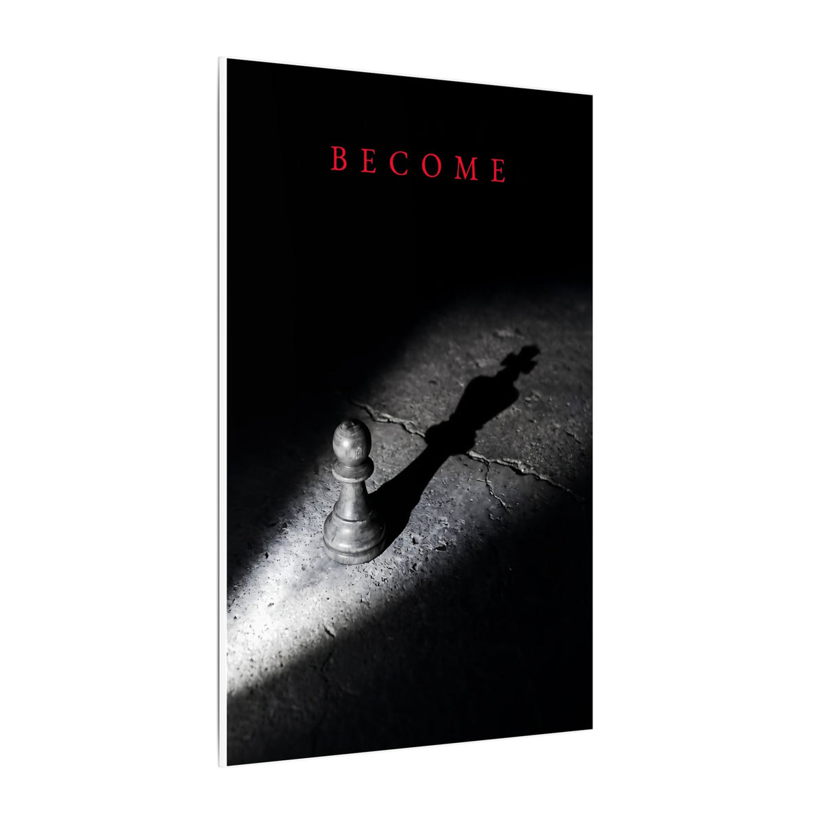 Become - Chess King Shadow Wall Art | Canvas