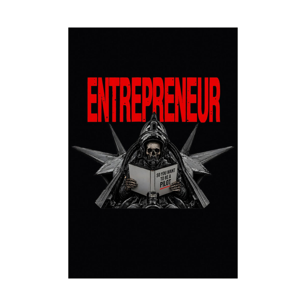 Entrepreneur - Skeleton Wall Art | Matte Poster