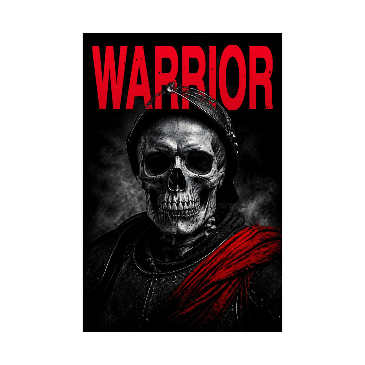 Warrior - Skull Painting | Matte Poster