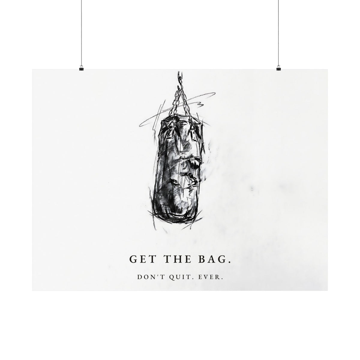 Get the Bag - Boxing Wall Art | Matte Poster (Landscape)