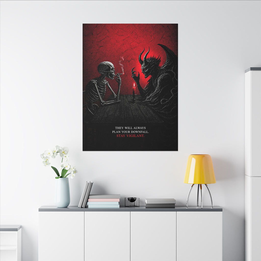 Stay Vigilant - Dark Wall Art | Canvas