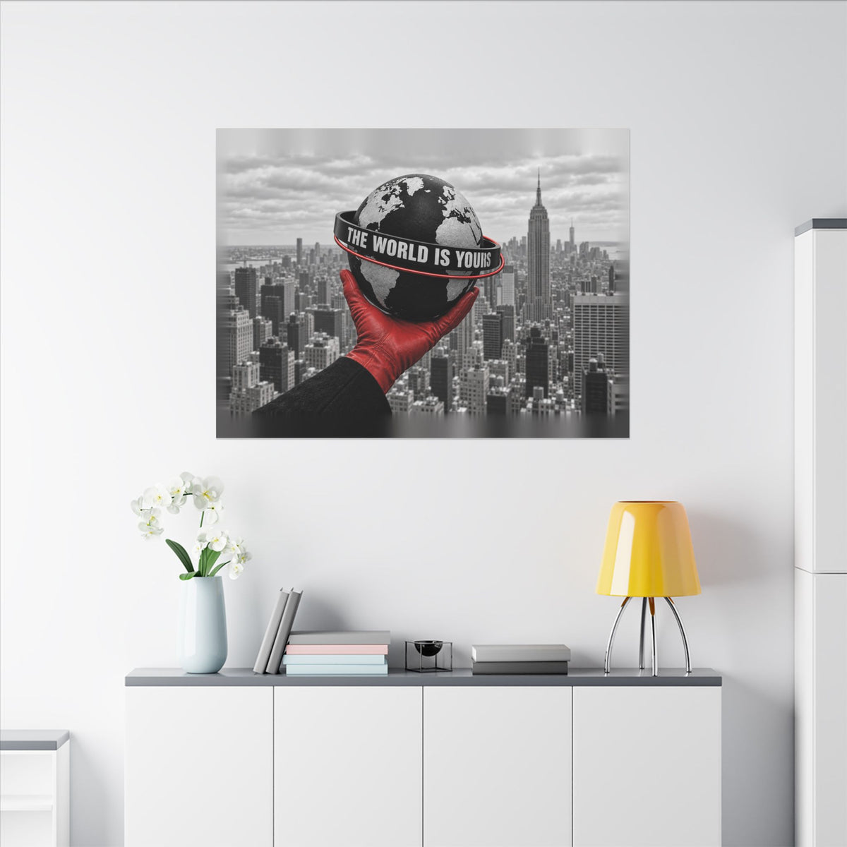 The World Is Yours - Money Wall Art | Canvas (Landscape)