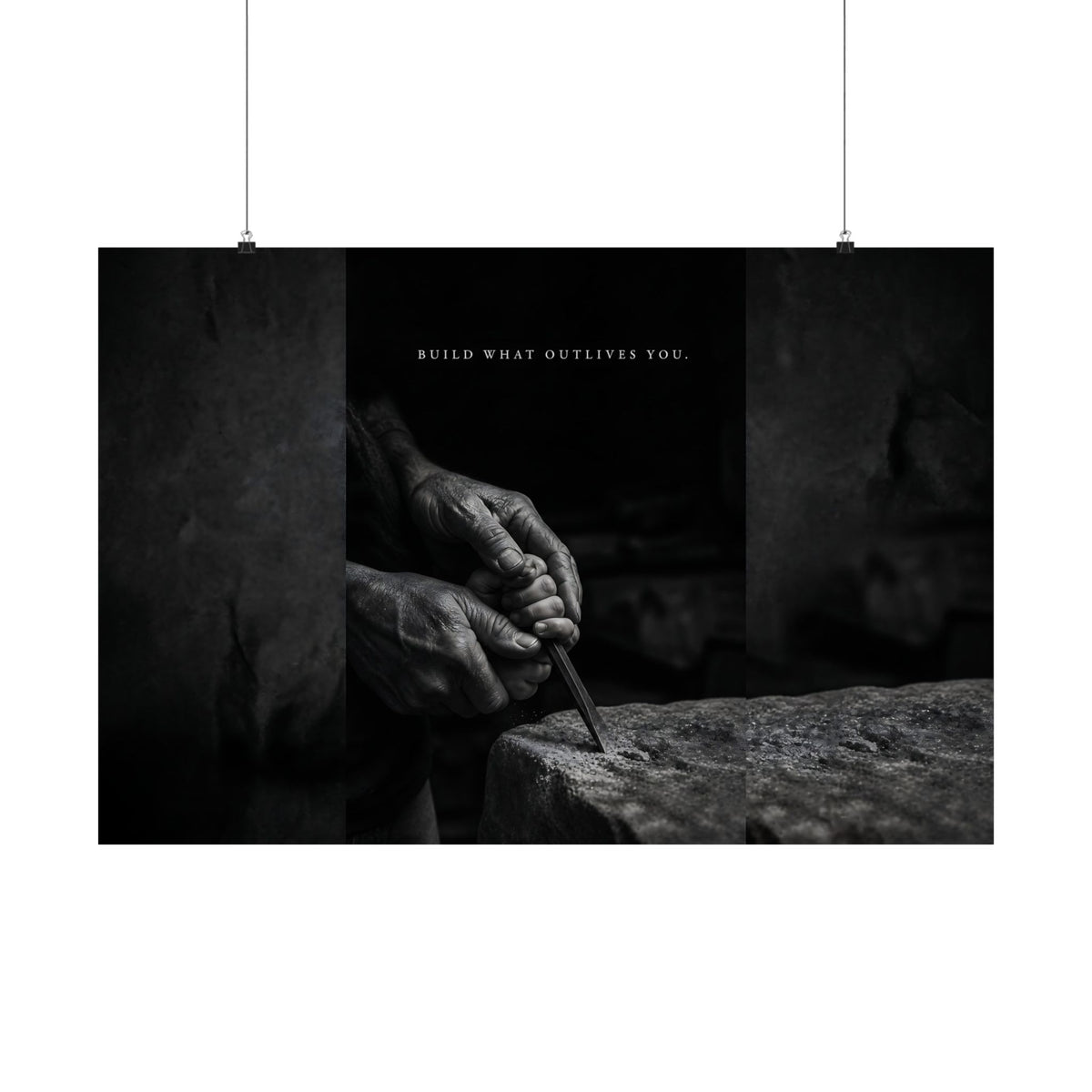 Build What Outlives You - Motivational Posters | Matte Poster (Landscape)