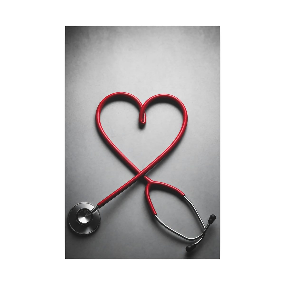 The Stethoscope Heart - Doctor's Office Wall Art | Canvas