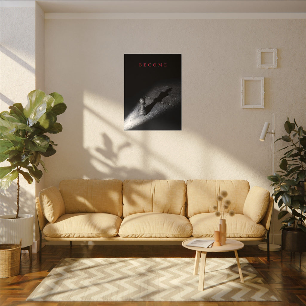Become - Chess King Shadow Wall Art | Canvas