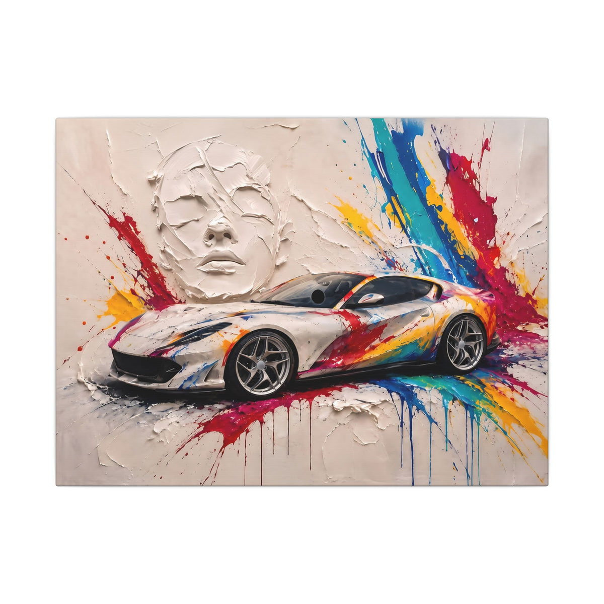 Full Throttle Wide - Supercar Splash Art Landscape | Canvas