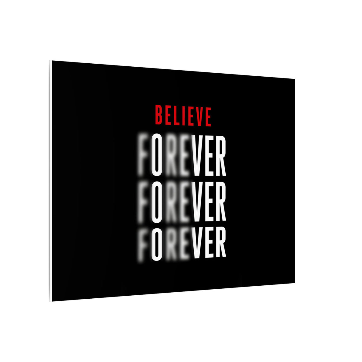 Believe Forever - Motivational Quote Wall Art | Canvas (Landscape)