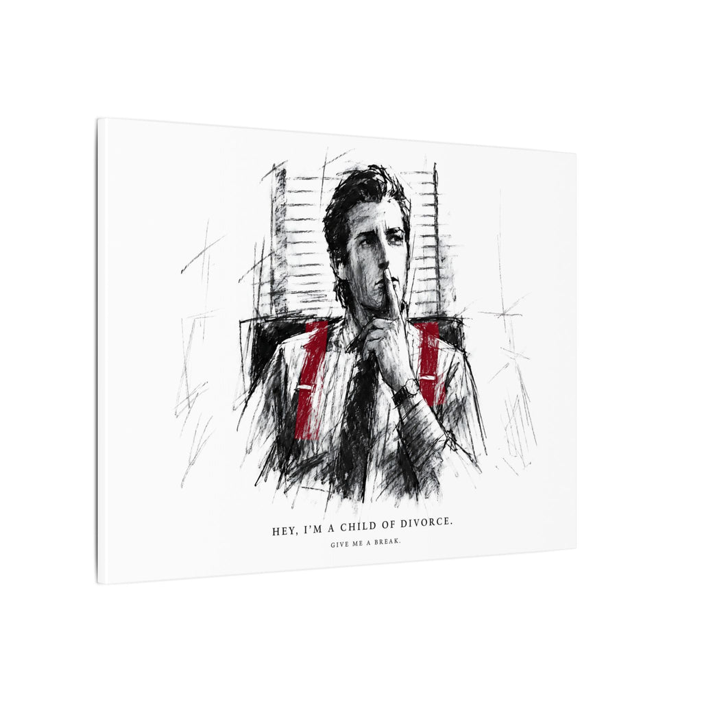 Child of Divorce Sketch - Dark Office Wall Art | Canvas (Landscape)