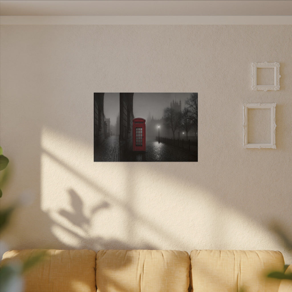 The Red Booth - Unique Office Art | Canvas (Landscape)
