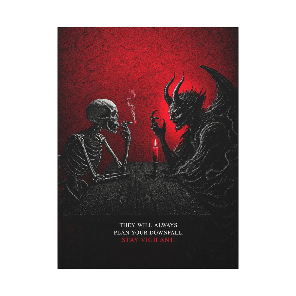 Stay Vigilant - Dark Wall Art | Canvas