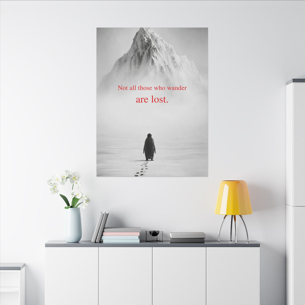 Not All Those Who Wander - Mountain Wall Art | Canvas