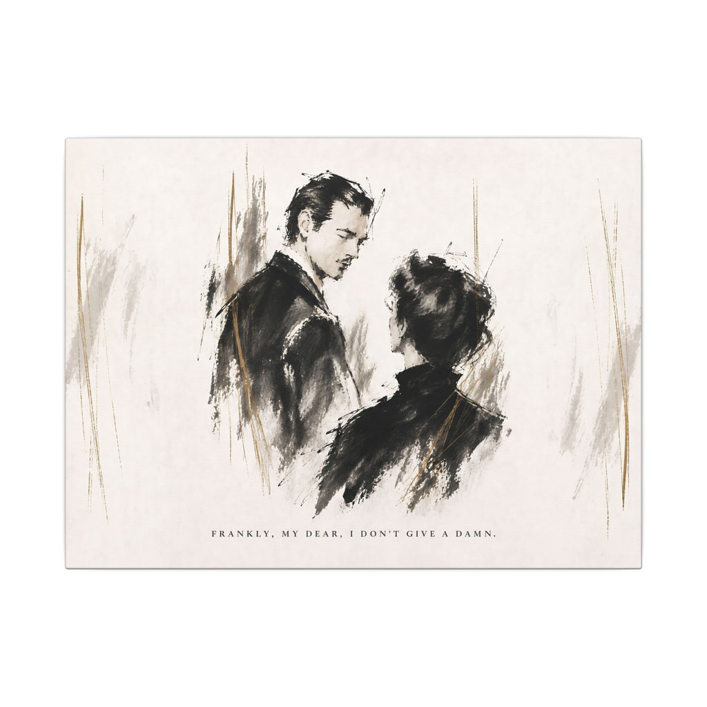 Frankly My Dear - Romantic Noir Wall Art | Canvas (Landscape)