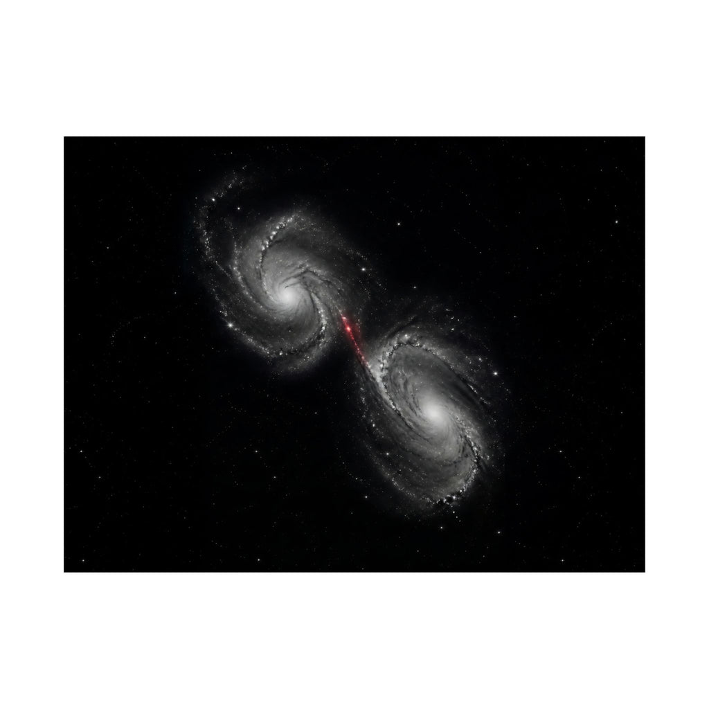 Collision Course - Space Wall Art | Matte Poster (Landscape)