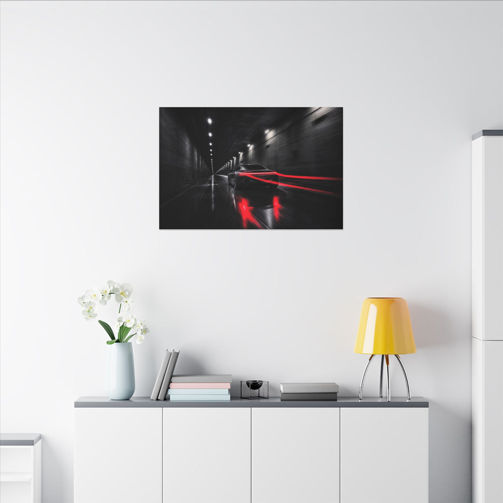 Redline Tunnel - Racing Wall Art | Canvas (Landscape)