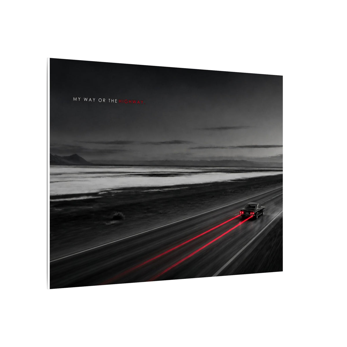 My Way or the Highway - Car Wall Art | Canvas (Landscape)