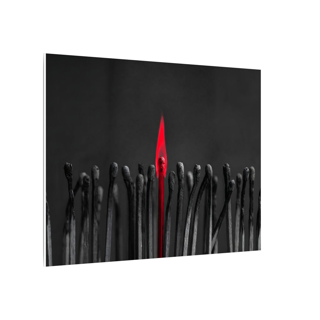 The One Still Burning - Office Wall Art For Men | Canvas (Landscape)