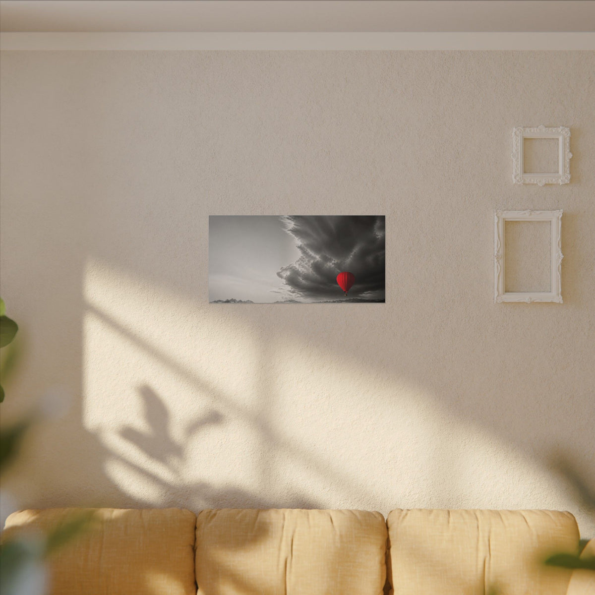 Red Balloon - Over the Bed Wall Art | Canvas (Panoramic)